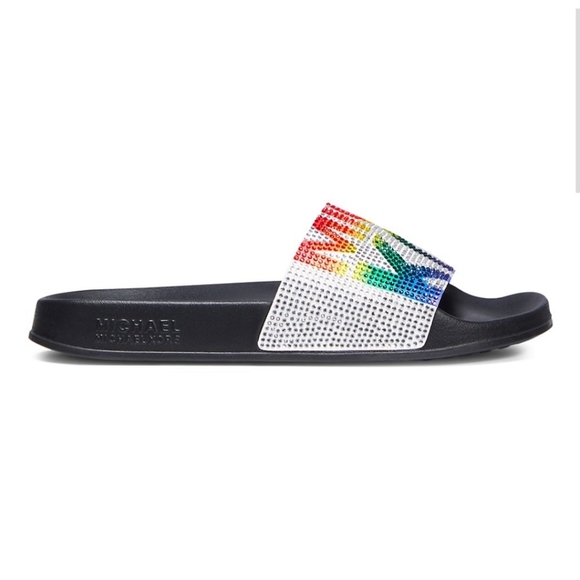 michael kors slides rainbow